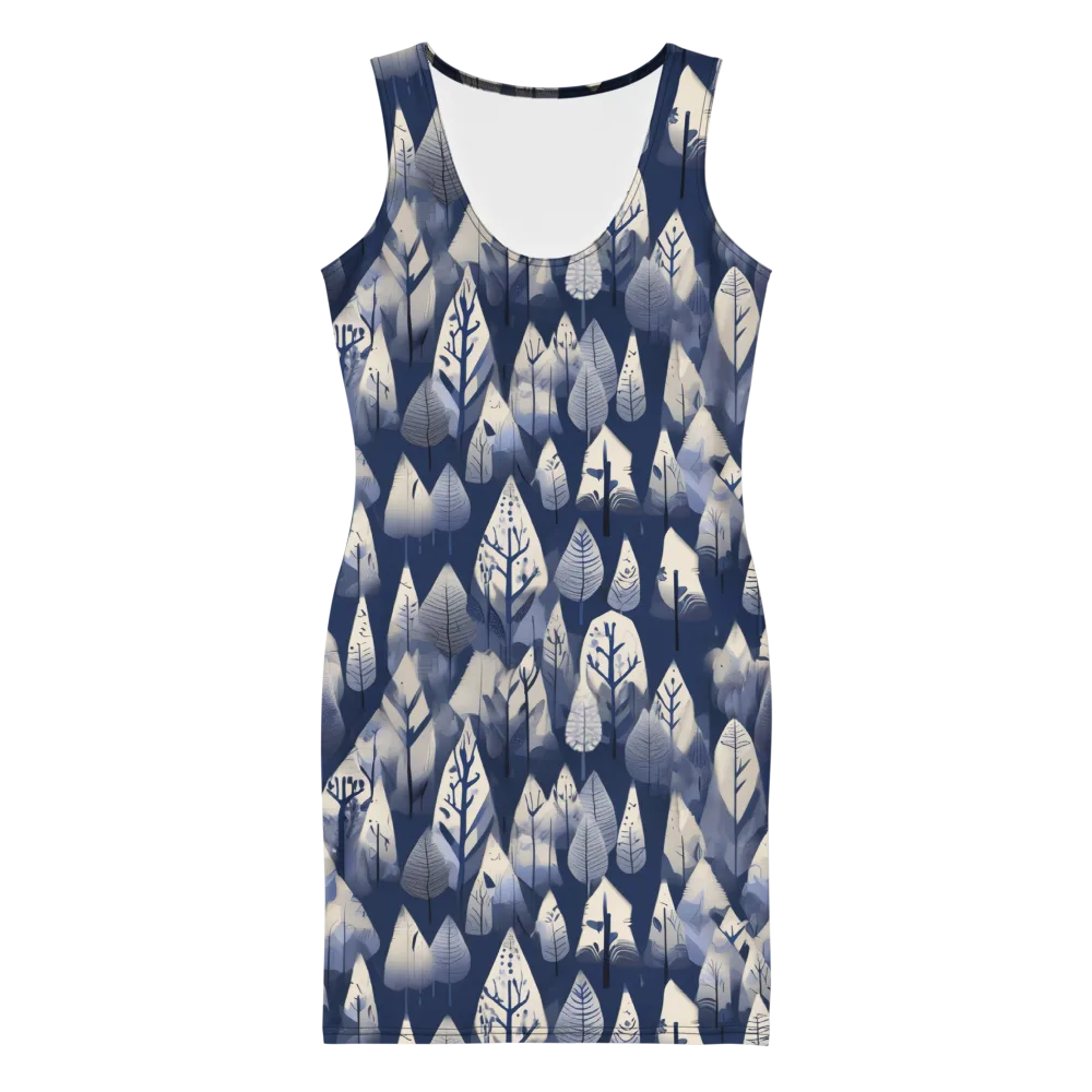 Winter Forest on Bodycon Dress — Front