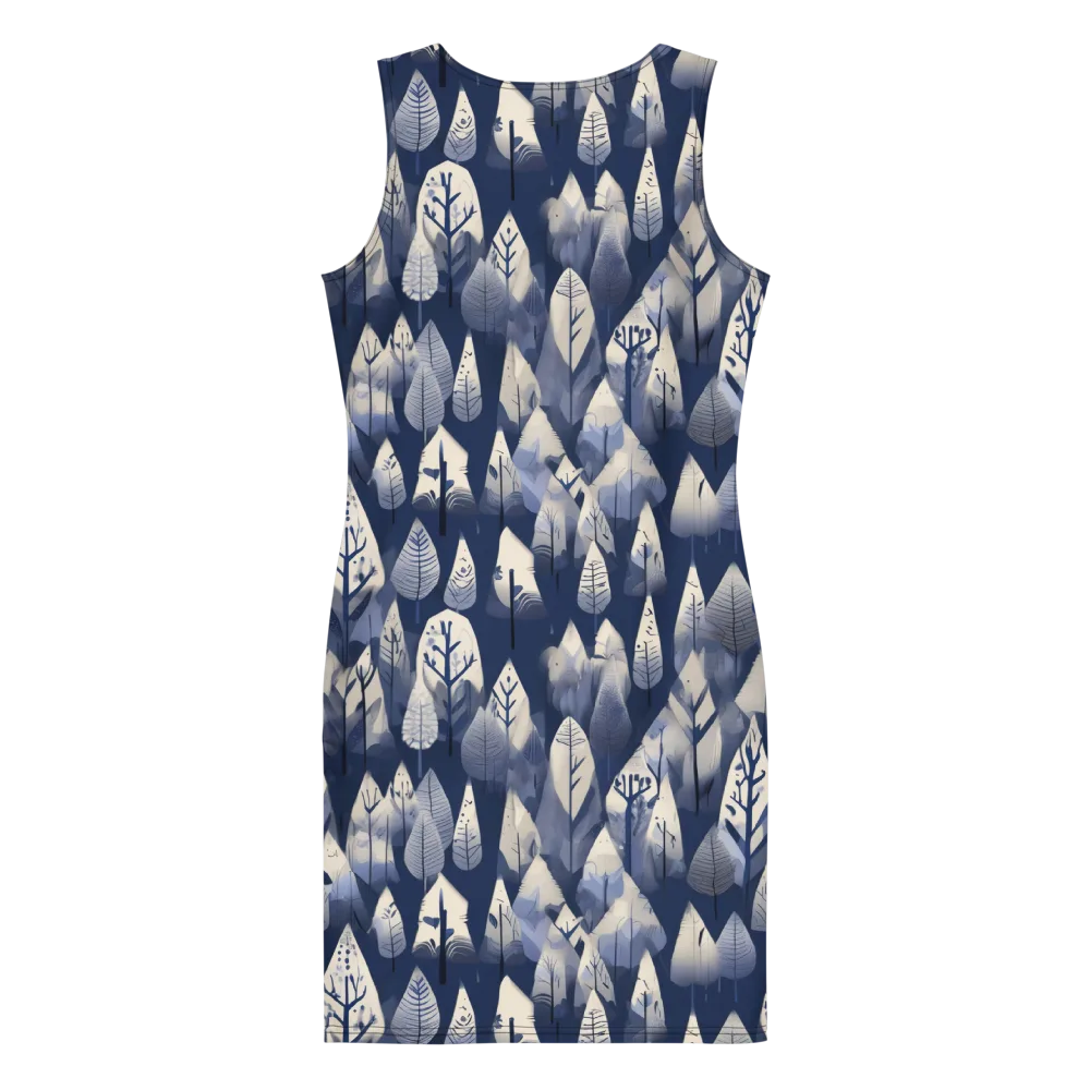 Winter Forest on Bodycon Dress — Back