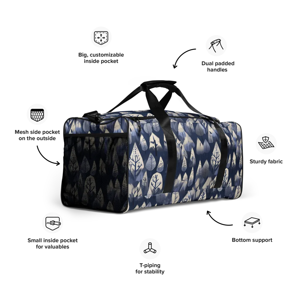 Winter Forest on Duffle Bag — Right Front