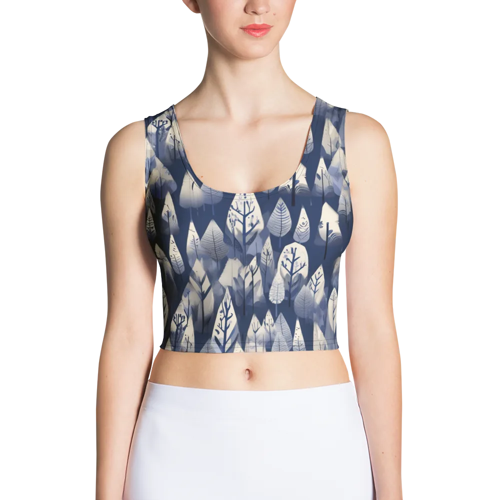Winter Forest on Crop Top — Front