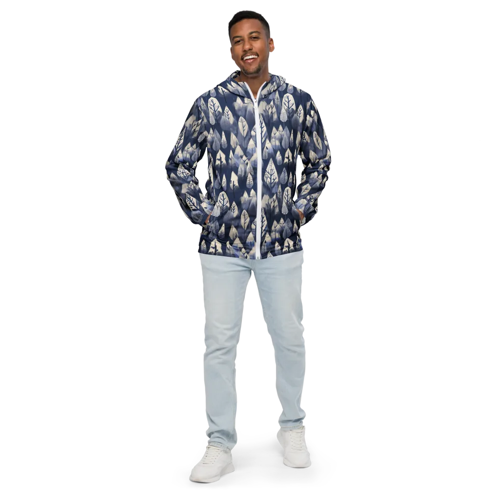 Winter Forest on Men's Windbreaker — Front