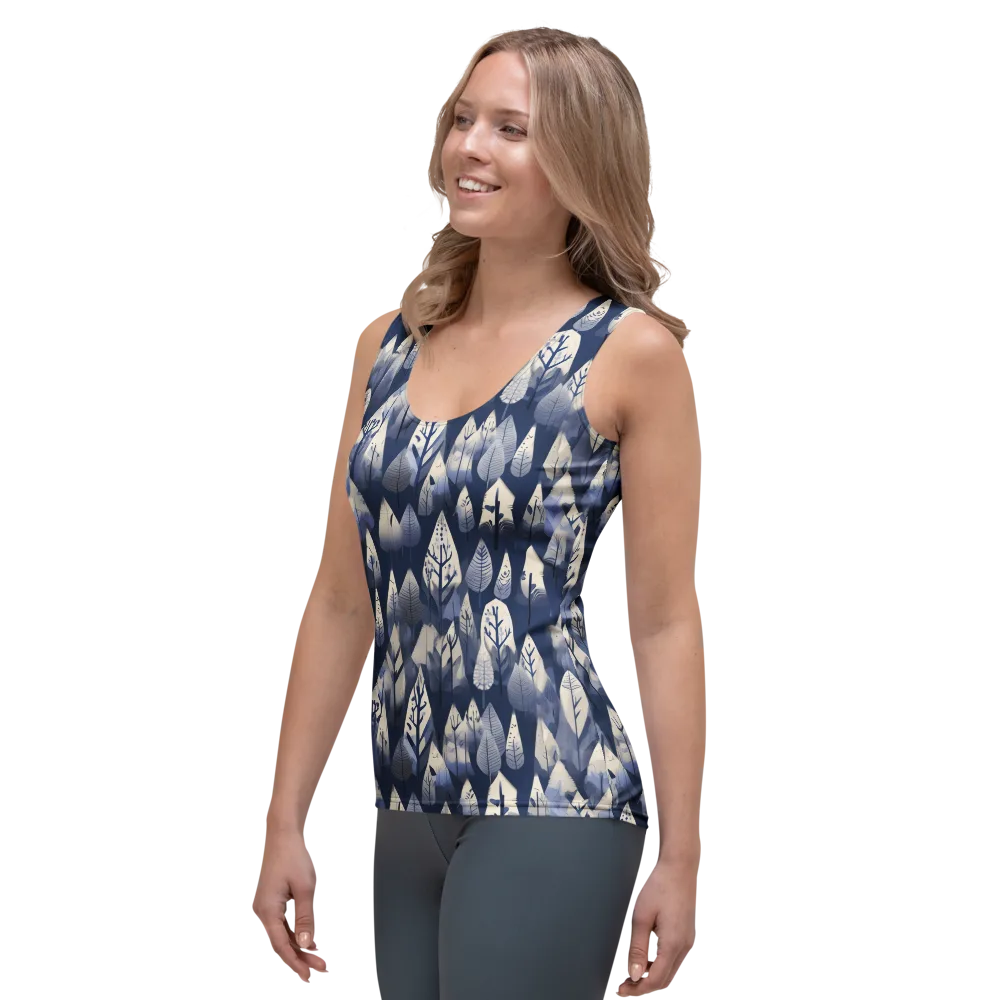Winter Forest on Women's Tank Top — Left Front