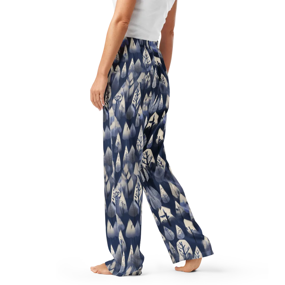 Winter Forest on Women's Pajama Pants — Left