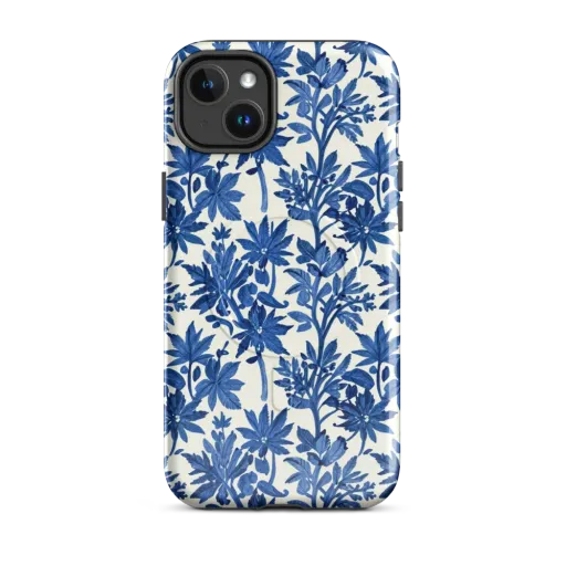 Blue Botanical on a MagSafe Tough Case for iPhone®