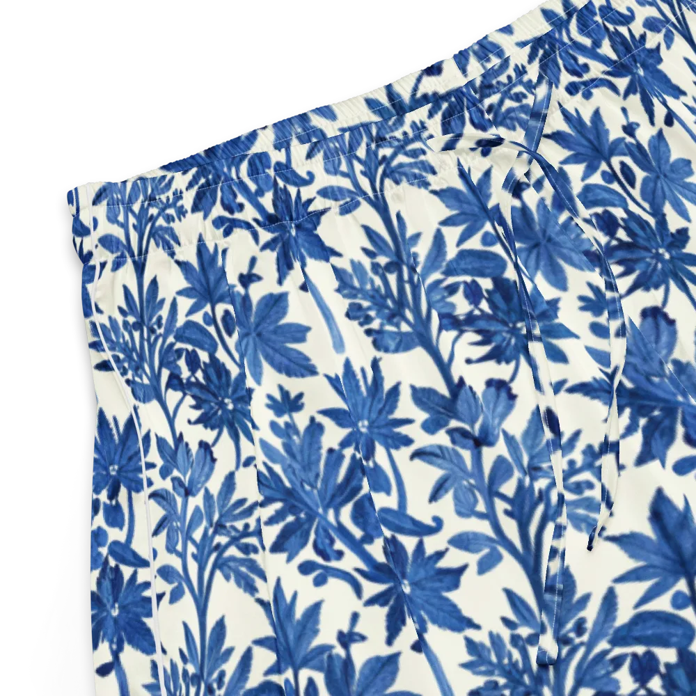 Blue Botanical on Women's Pajama Shorts — Product details