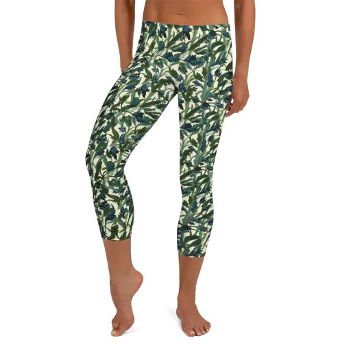 Bluebell Bramble on a Capri Leggings