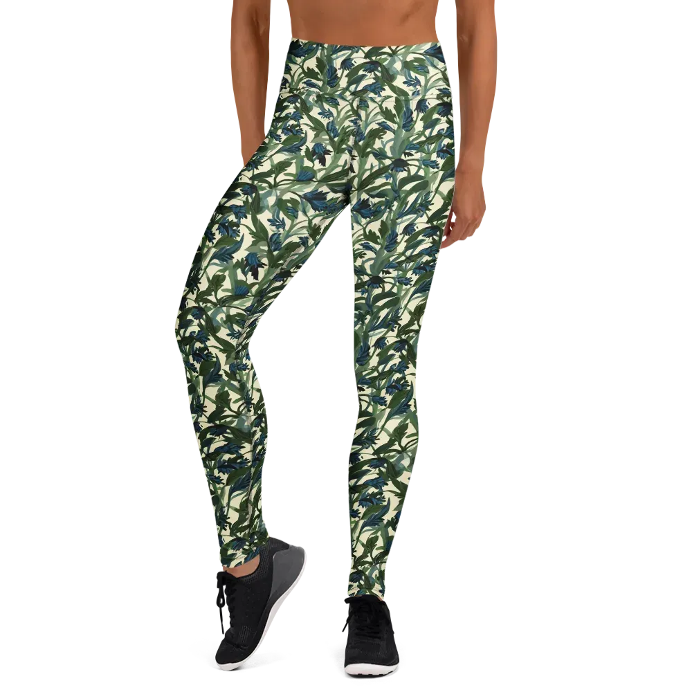 Bluebell Bramble on Yoga Leggings — Front
