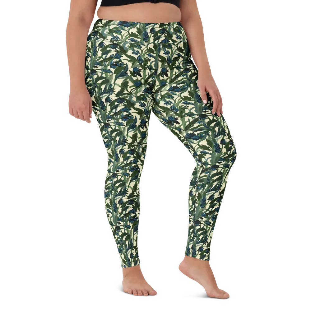 Bluebell Bramble on Yoga Leggings — Front