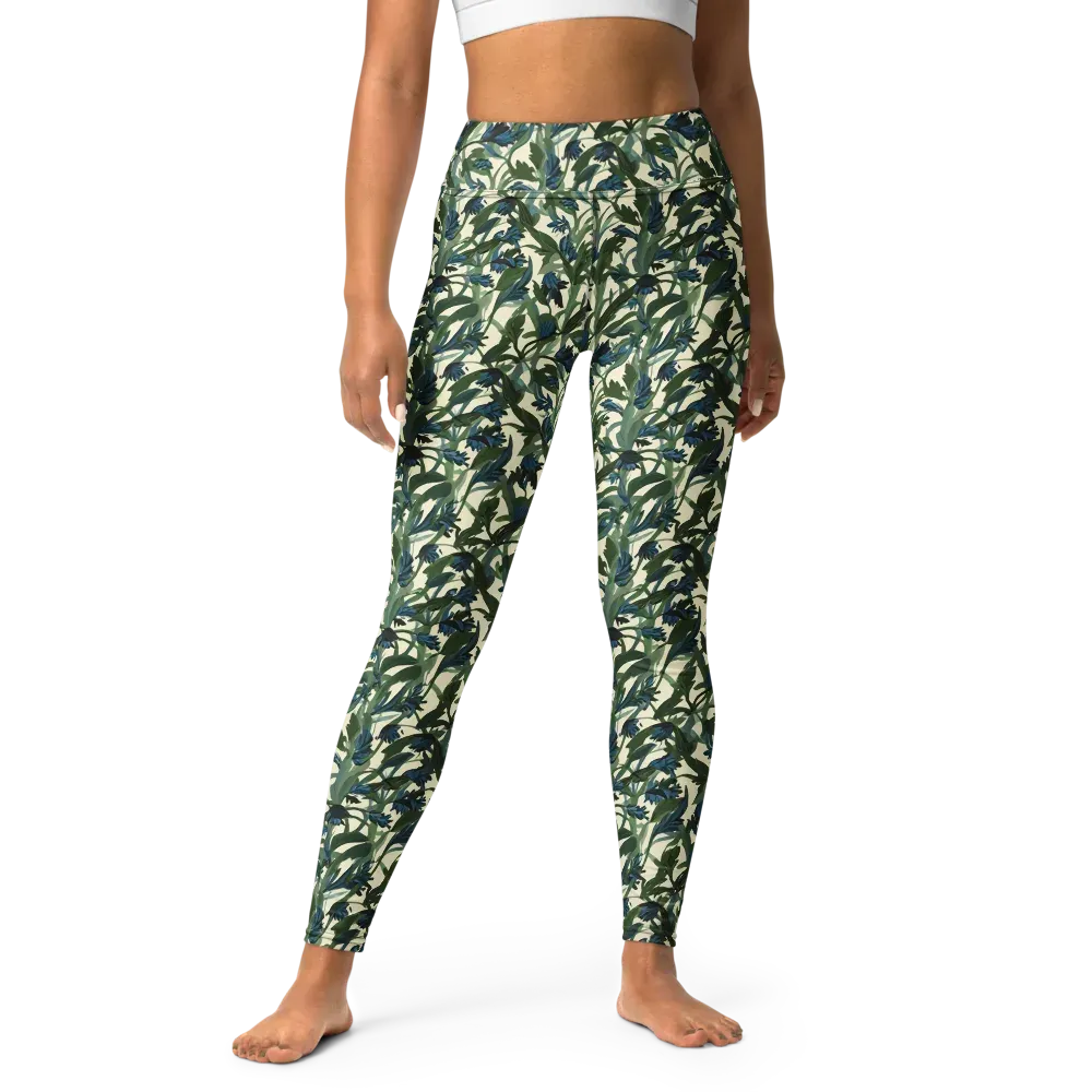 Bluebell Bramble on Yoga Leggings — Front