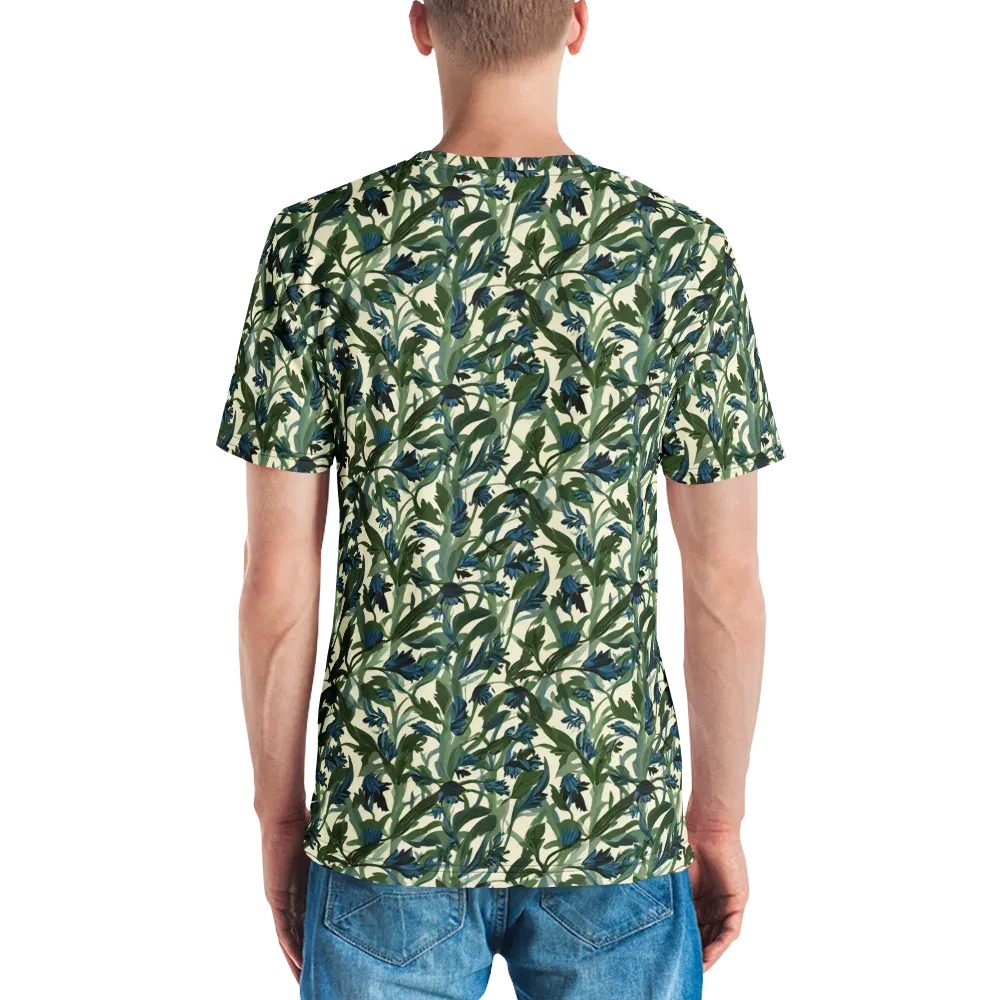 Bluebell Bramble on Men's Crew Neck T-Shirt — Back