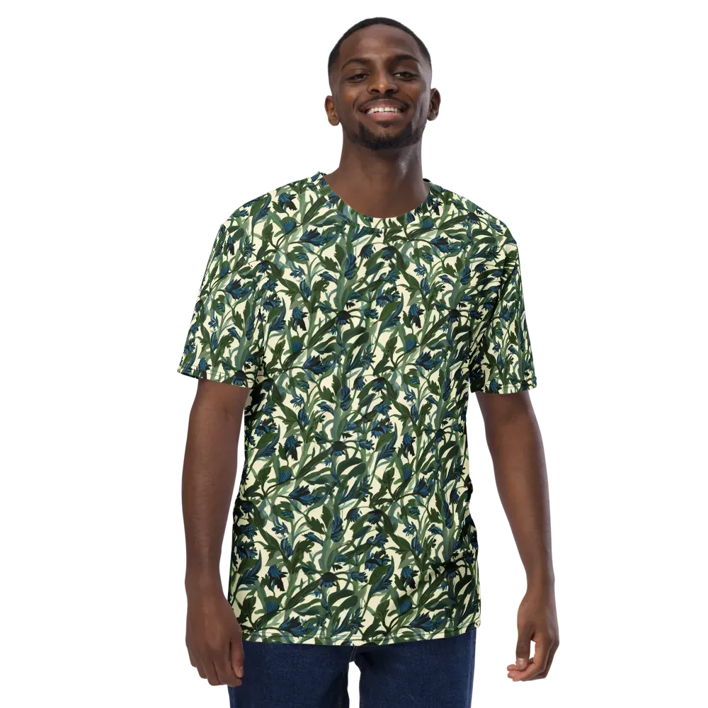 Bluebell Bramble on Men's Crew Neck T-Shirt — Front