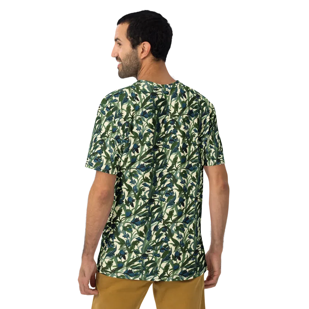 Bluebell Bramble on Men's Crew Neck T-Shirt — Back