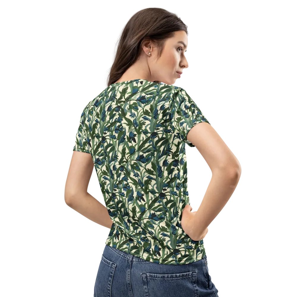 Bluebell Bramble on Women's Crew Neck T-Shirt — Back
