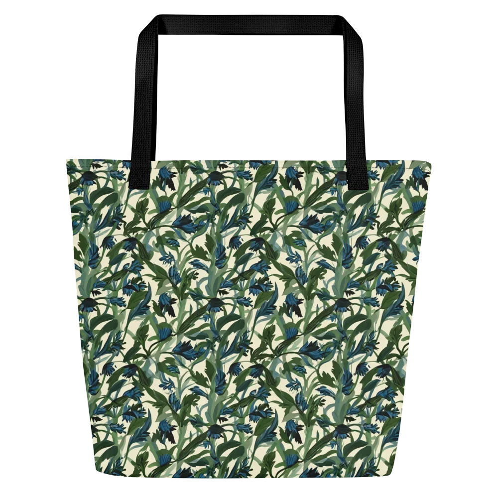 Bluebell Bramble on Large Tote Bag W/ Pocket — Front