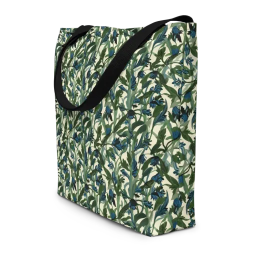 Bluebell Bramble on a Large Tote Bag W/ Pocket