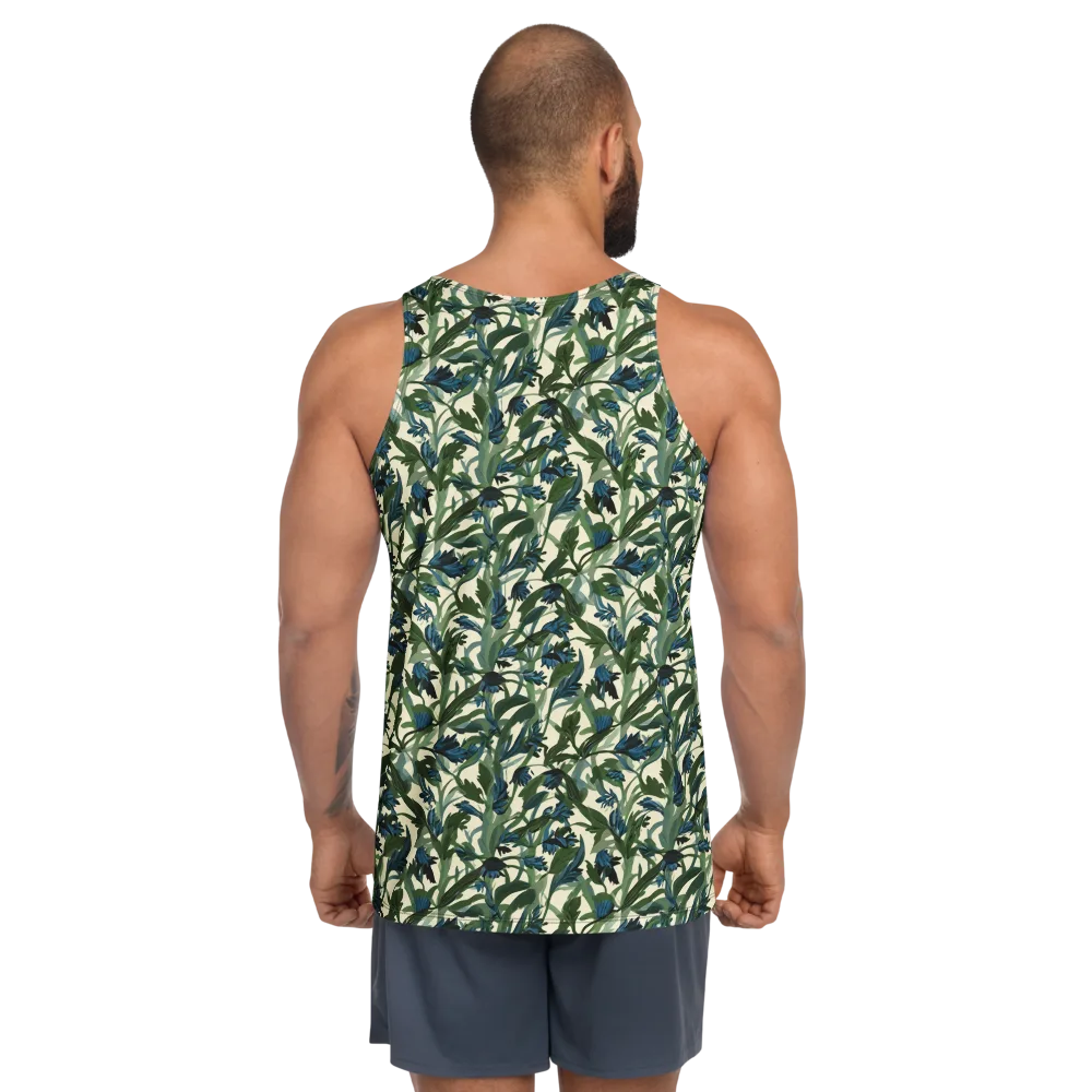 Bluebell Bramble on Men's Tank Top — Back