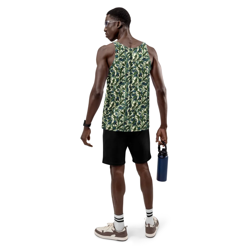 Bluebell Bramble on Men's Tank Top — Back