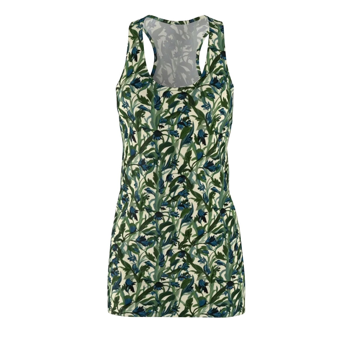 Bluebell Bramble on Racerback Dress — Front