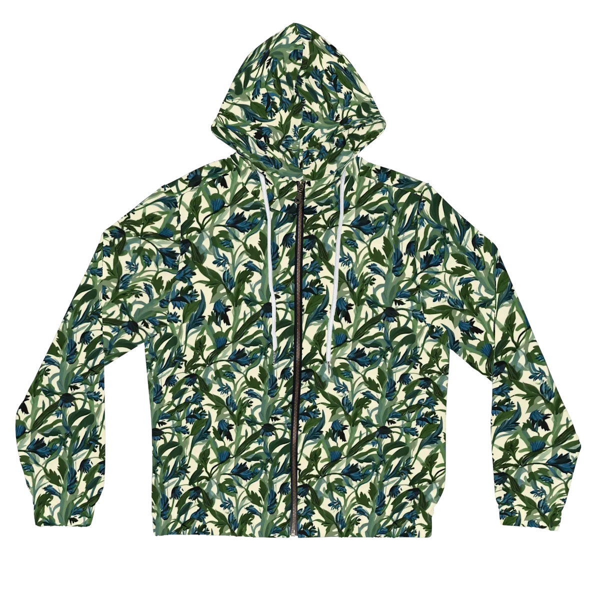 Bluebell Bramble on Women's Full-Zip Hoodie — Front