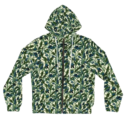 Bluebell Bramble on a Women's Full-Zip Hoodie