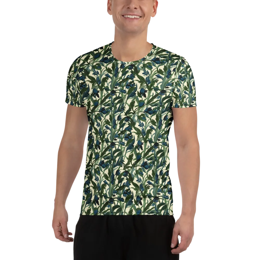 Bluebell Bramble on Men's Athletic T-Shirt — Front