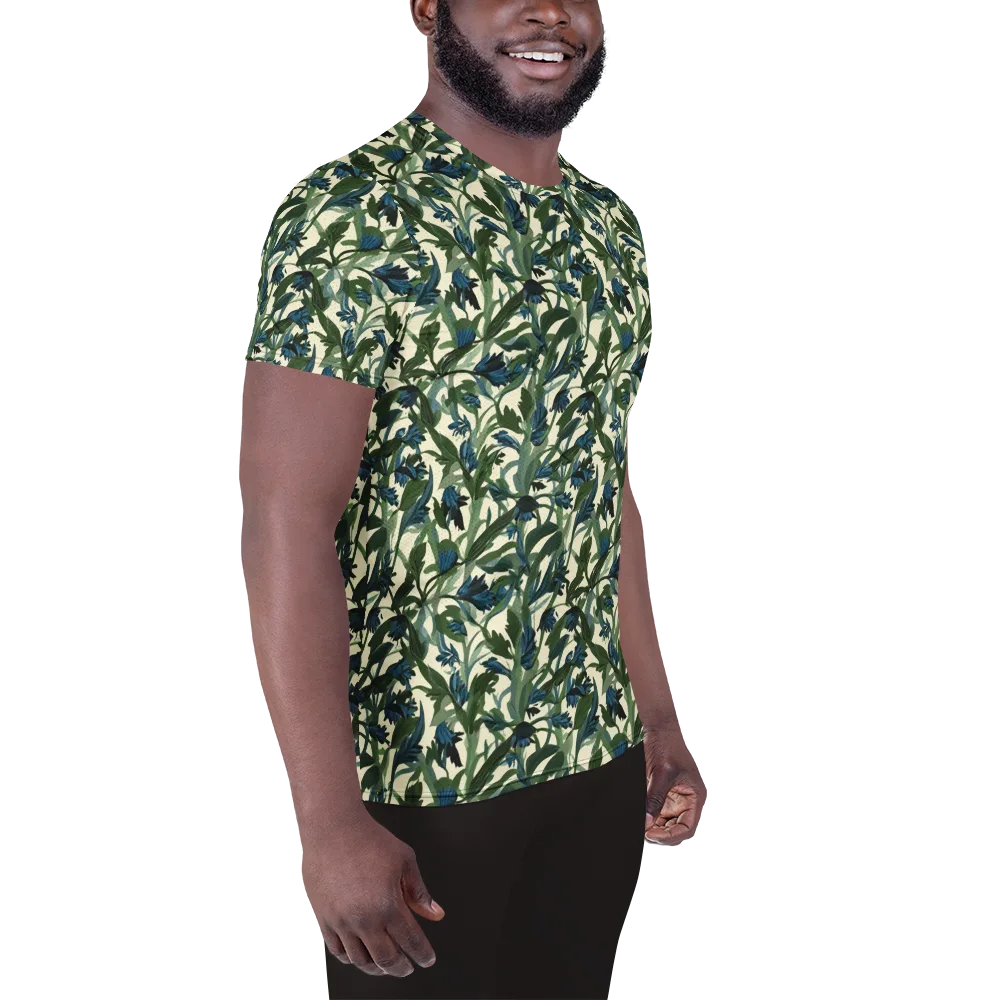 Bluebell Bramble on Men's Athletic T-Shirt — Right