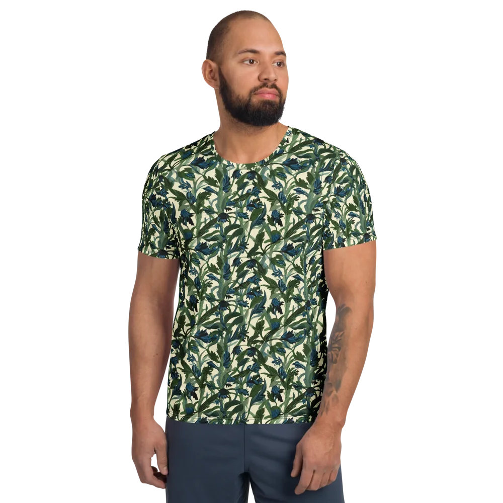 Bluebell Bramble on Men's Athletic T-Shirt — Front