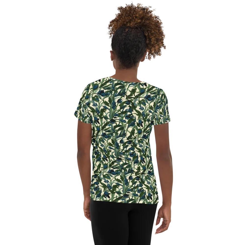 Bluebell Bramble on Women's Athletic T-Shirt — Back