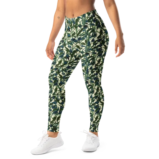 Bluebell Bramble on a Leggings
