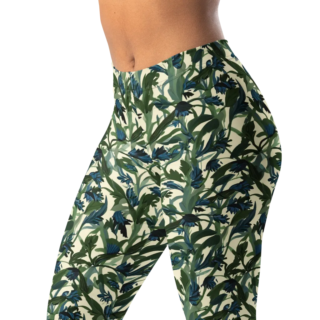 Bluebell Bramble on Leggings — Left Front