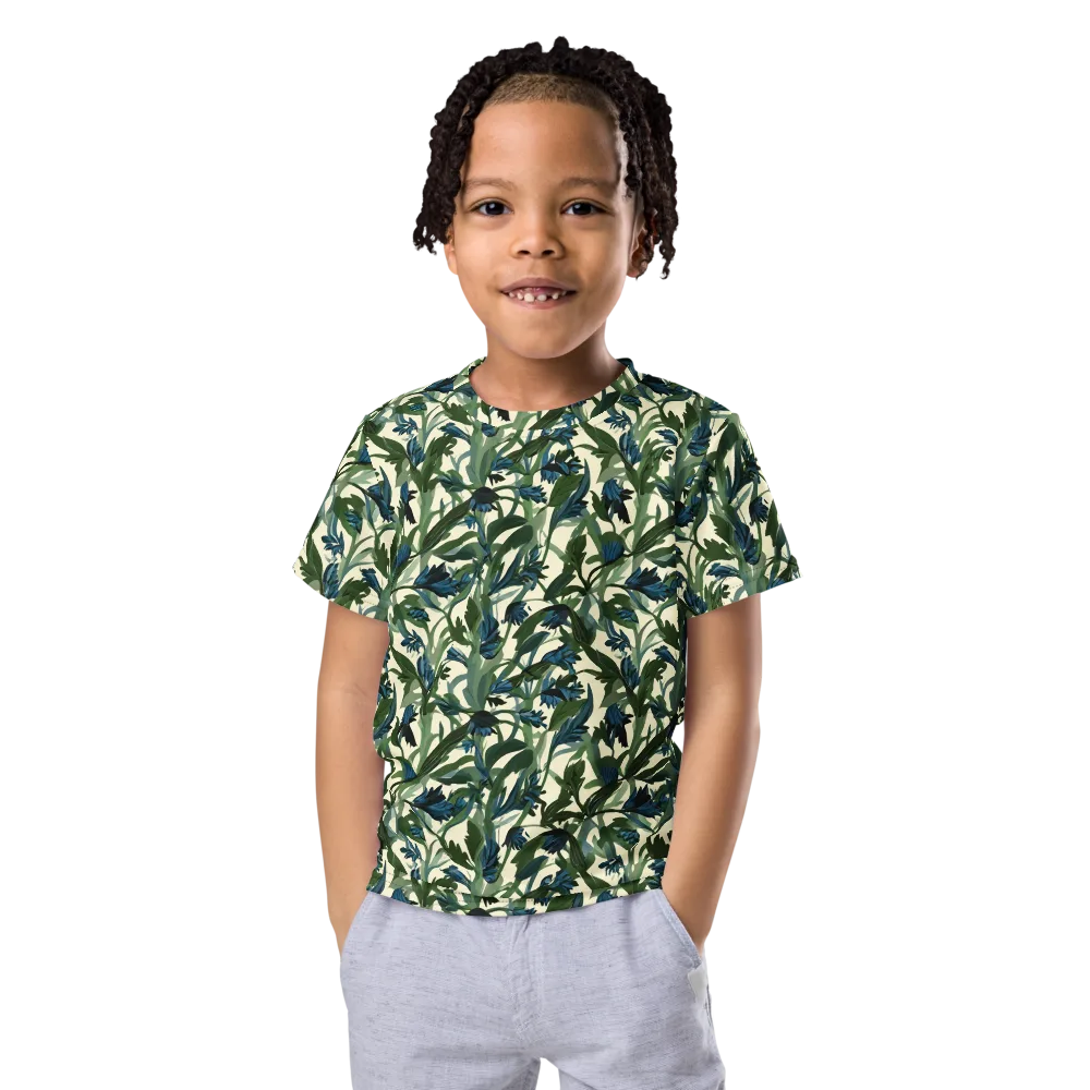 Bluebell Bramble on Kids Crew Neck T-Shirt — Front