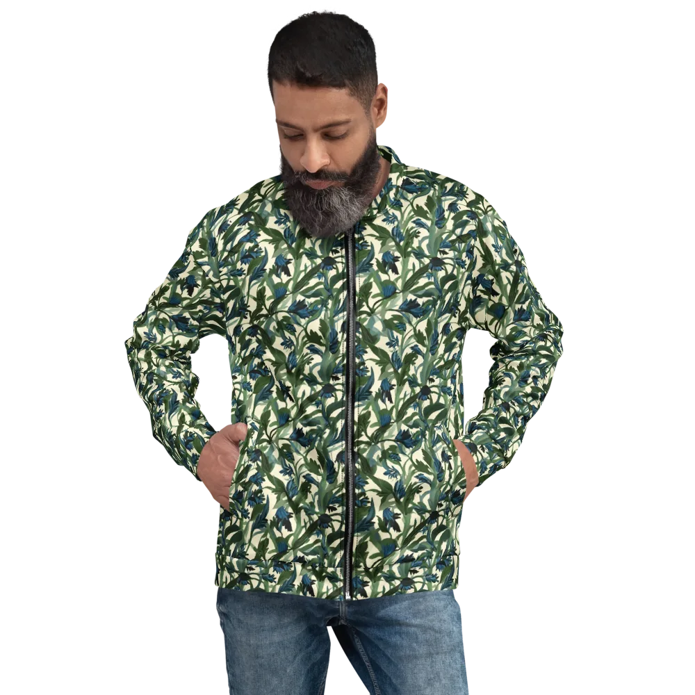 Bluebell Bramble on Bomber Jacket — Front