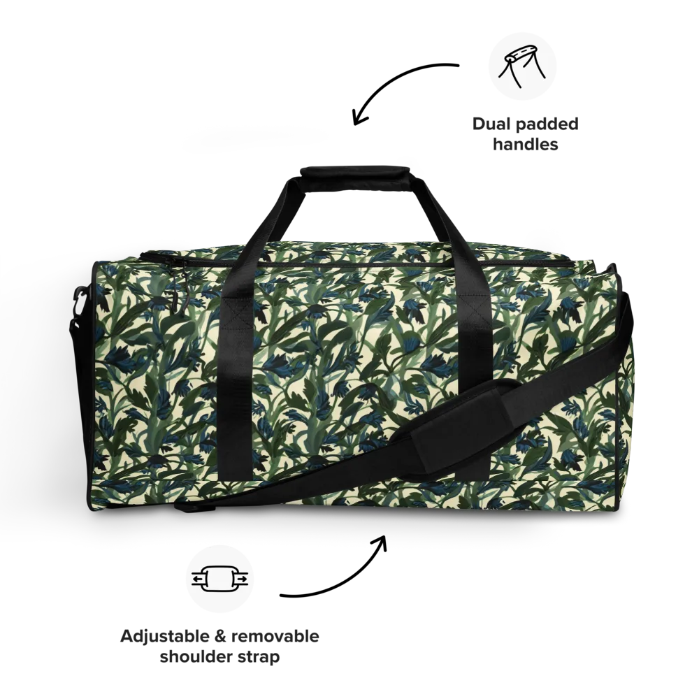 Bluebell Bramble on Duffle Bag — Front
