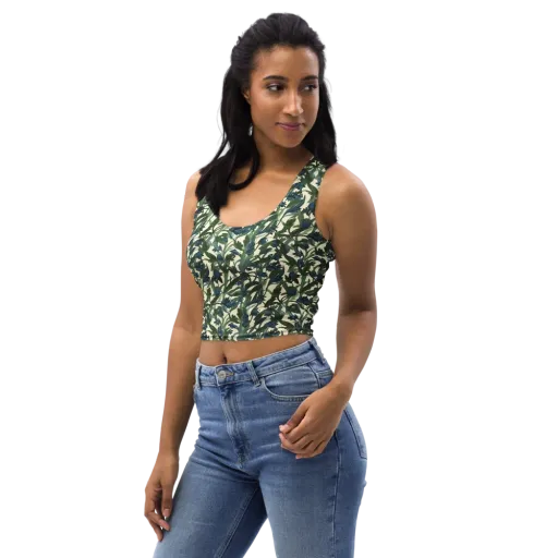 Bluebell Bramble on a Crop Top