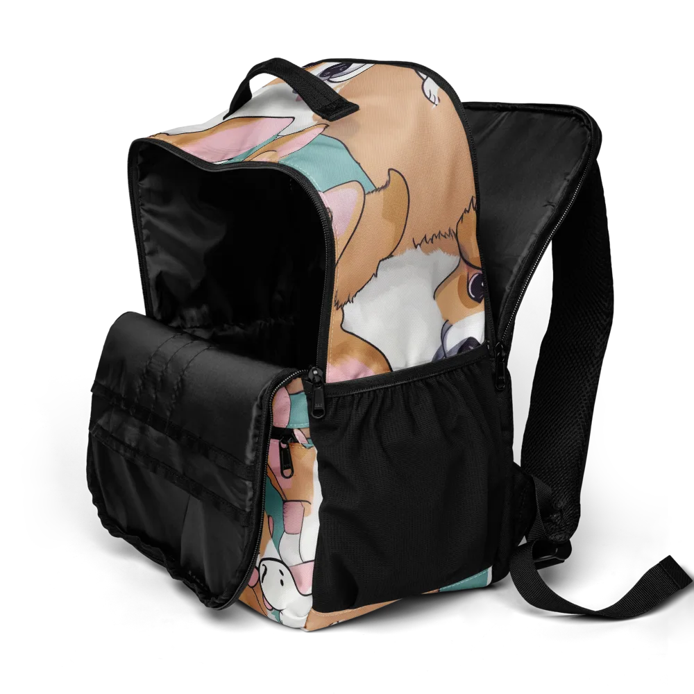 Corgi Carousel on Utility Backpack — Product details 2
