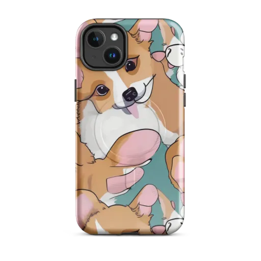 Corgi Carousel on a MagSafe Tough Case for iPhone®