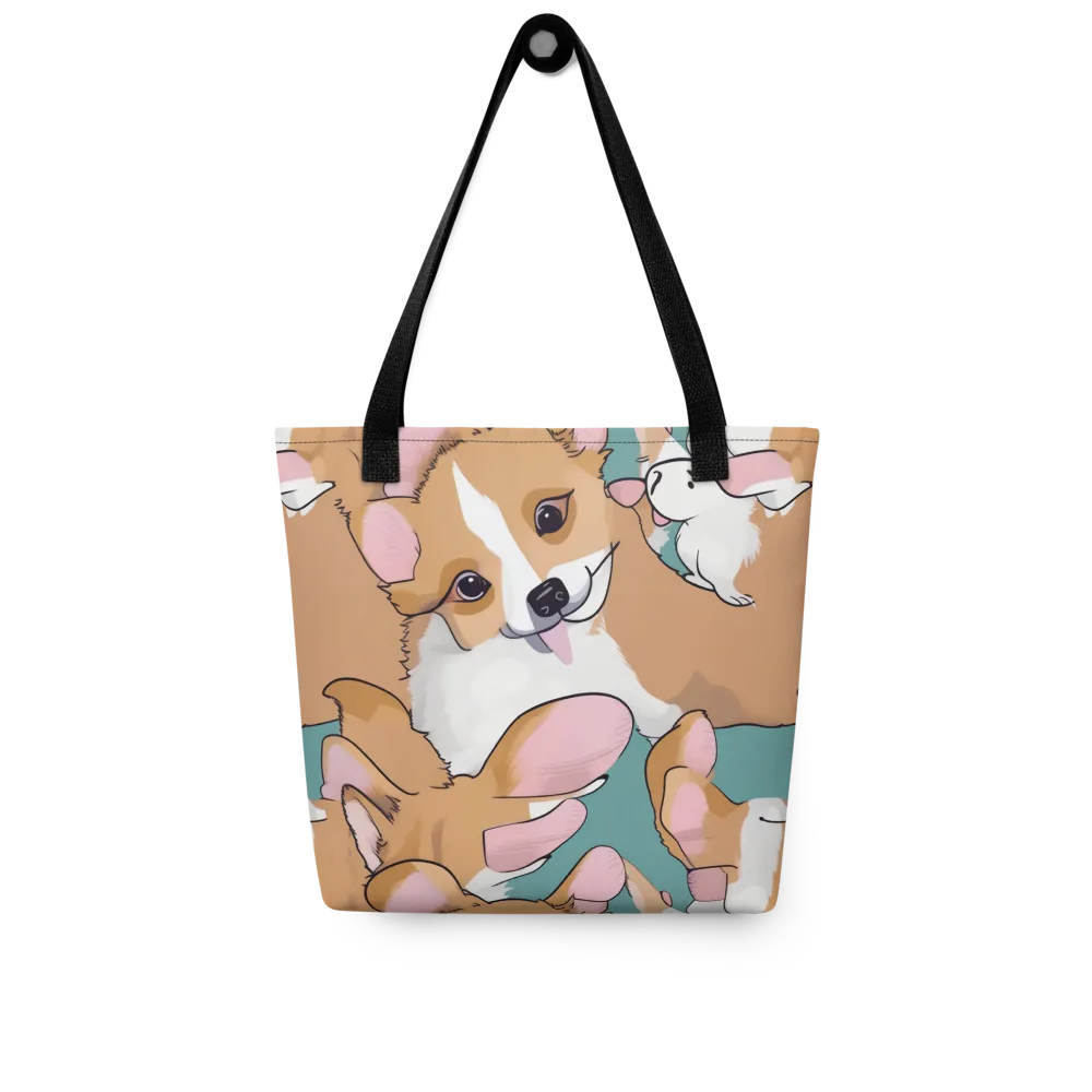 Corgi Carousel on Tote Bag — Front