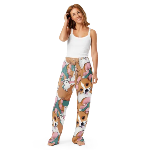 Corgi Carousel on a Women's Pajama Pants