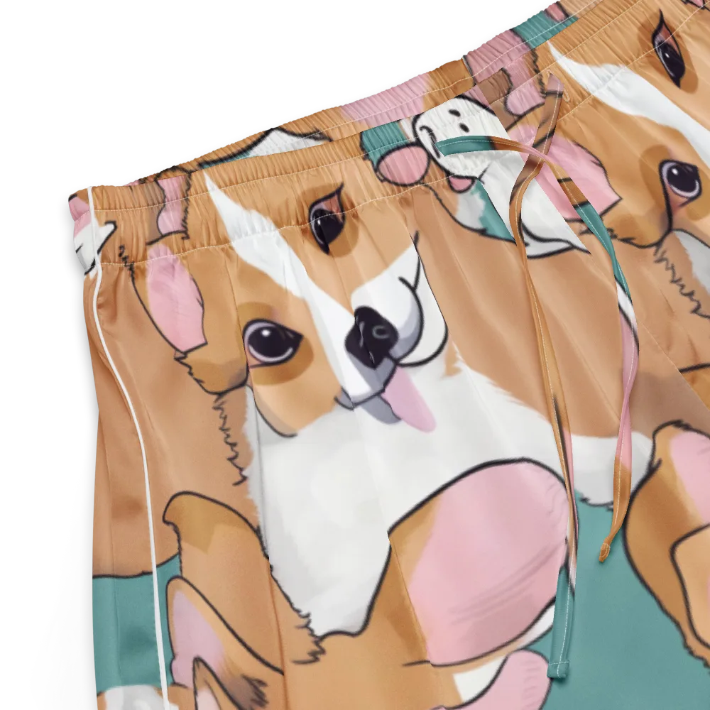 Corgi Carousel on Women's Pajama Shorts — Product details