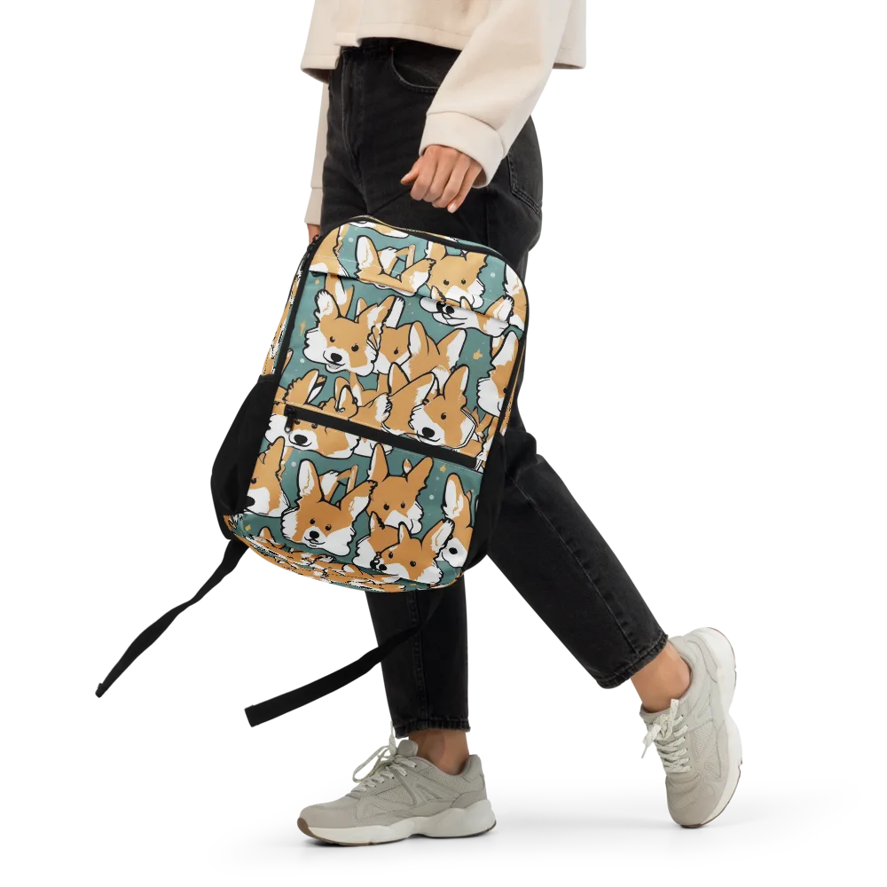 Corgi Constellation on Utility Backpack — Front