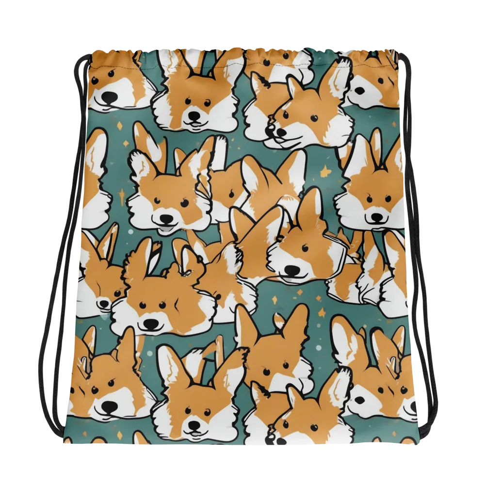 Corgi Constellation on Drawstring Bag — Photo