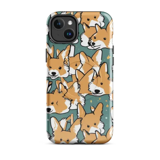 Corgi Constellation on a MagSafe Tough Case for iPhone®