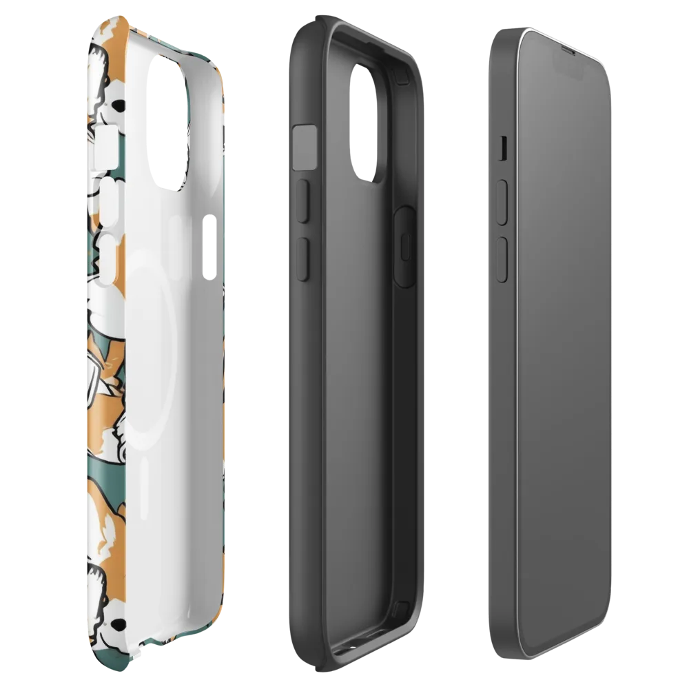 Corgi Constellation on MagSafe Tough Case for iPhone® — Front