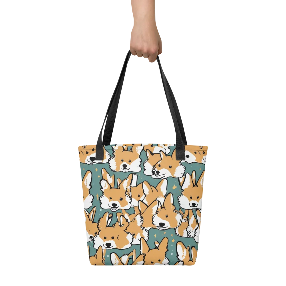 Corgi Constellation on Tote Bag — Front