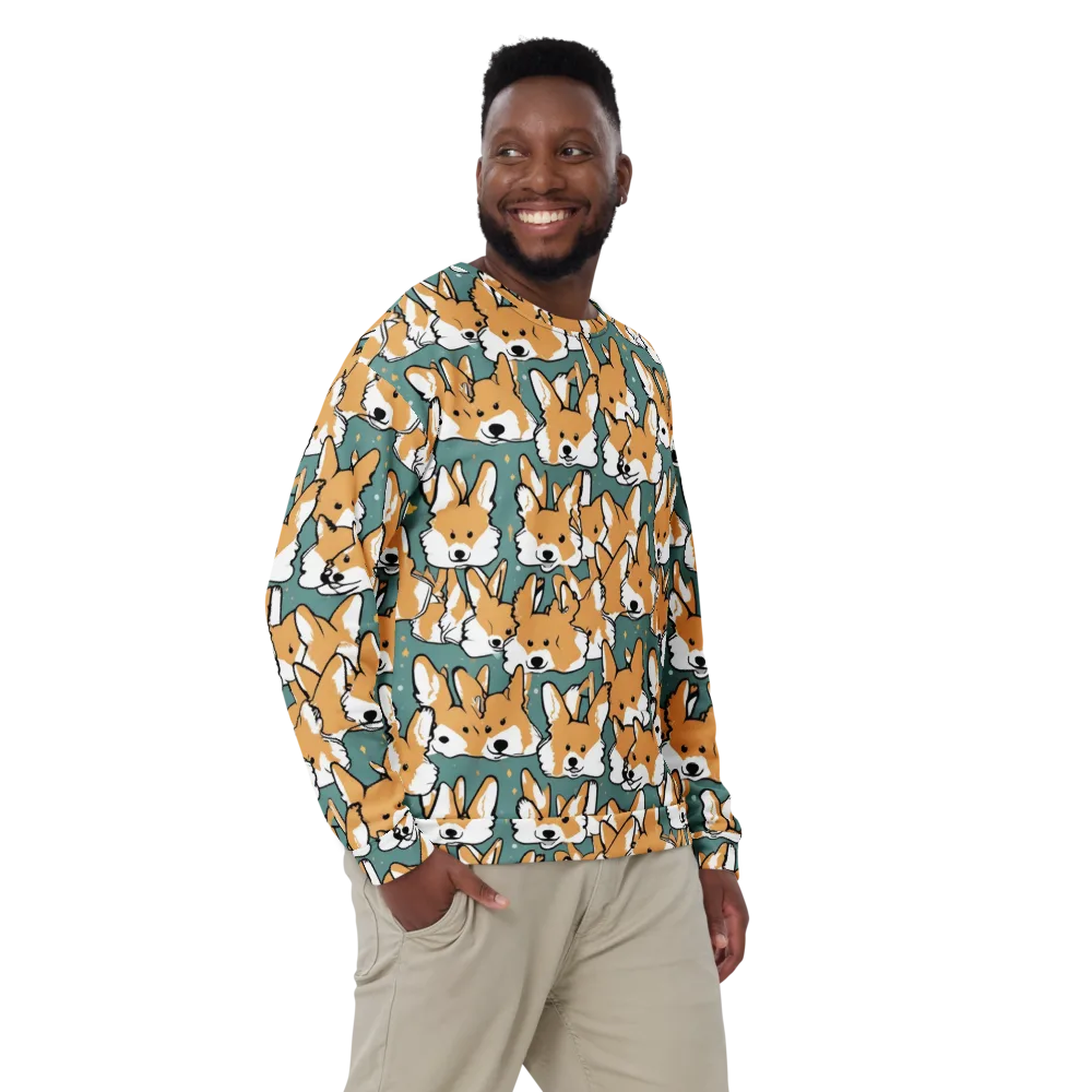 Corgi Constellation on Sweatshirt — Front