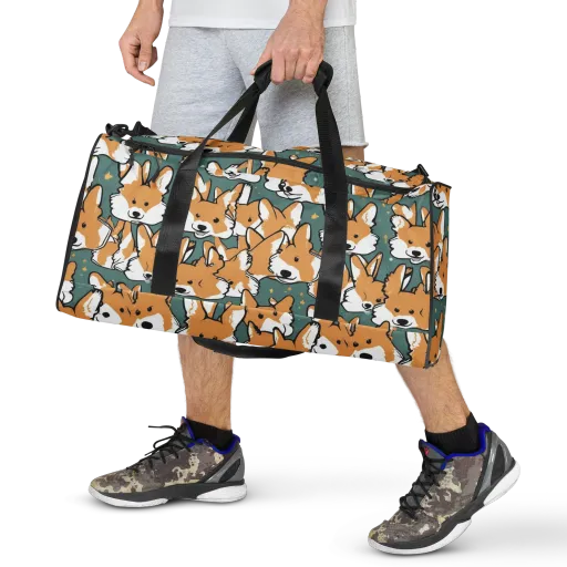 Corgi Constellation on a Duffle Bag