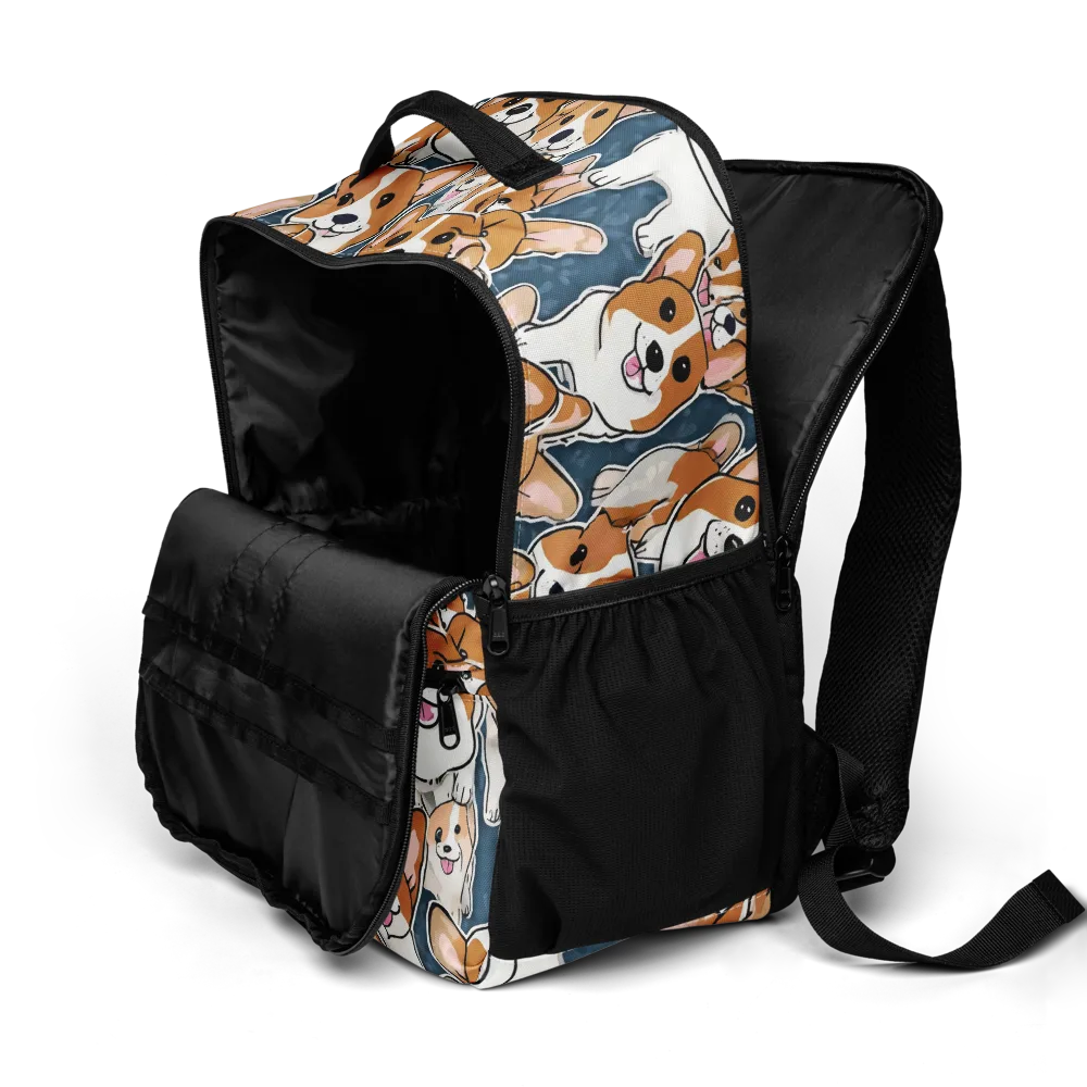 Corgi Commotion on Utility Backpack — Product details 2