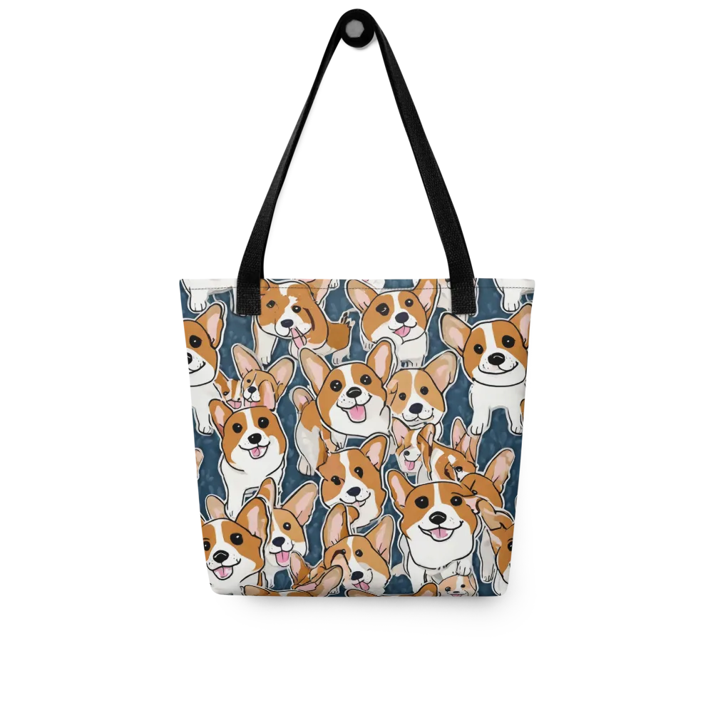 Corgi Commotion on Tote Bag — Front