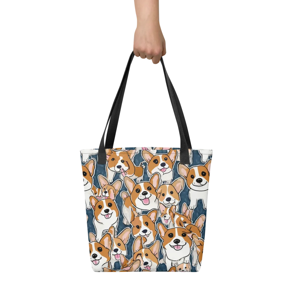 Corgi Commotion on Tote Bag — Front