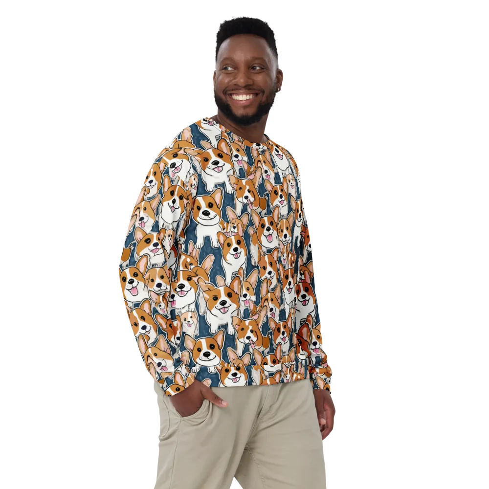 Corgi Commotion on Sweatshirt — Front
